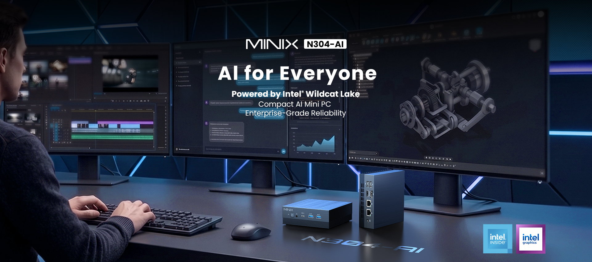 MINIX เปิดตัว N304-AI Mini PC ขุมพลัง Intel Wildcat Lake  พร้อม AI 24 TOPS
